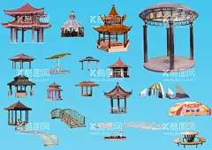 古建亭子   - 源文件下载【酷图网】古建亭子,凉亭,亭子,亭子素材,亭子图,古代亭子