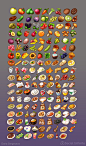 Food game icons