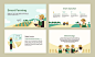 Smart farming psd editable presentation template set