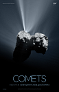 Comets Poster - Version B | NASA Solar System Exploration : Version B of the comets installment of our solar system poster series.
