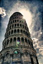 The leaning tower of Pisa