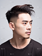 美发男生发型人像
