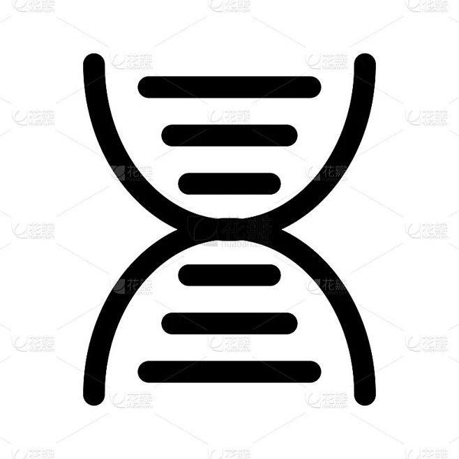 DNA符号矢量图标素材-花瓣网