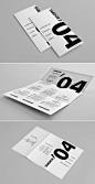 Brochure for Autumn classes, activities and workshops in Barcelona, 2004 #graphicdesign #vnedkova #brochure #trifold #typography