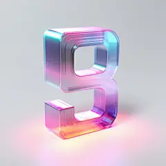 立体字AI图创意字母素材图片