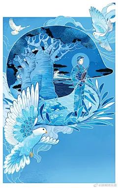 审美提升｜人民日报插画欣赏 - 小红书
