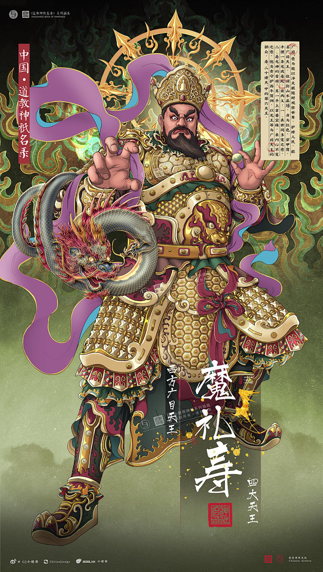 原创馆 - 四大天王 by 小健哥 : 绘本,商业插画