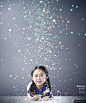 儿童摄影写真粒子光效背景013模板平面设计