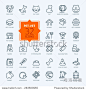 thin lines web icon set   pet ...