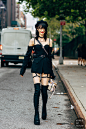 New York SS 2019 Street Style: Sora Choi : Sora Choi after the Coach fashion show.