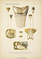小YUAN分享 | Art Nouveau Jewelry Sketch丨PAUL FOLLOT新艺术珠宝设计手稿, Paul Follot（1877-1941），是一名杰出的法国艺术设计师，以设计代表优雅和奢华的家具、器皿、珠宝著称，为Christofle 、Wedgwood等多个著名奢侈品牌提供设计，他更是Art Deco装饰艺术运动兴起的领头人之一。