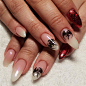 60+ Halloween Nail Art Ideas : 
There are so many fun designs to choose from and depending on the costume for your Halloween, you should pick the one that suits your costume theme the best. Zombie nails,Skull nails, witch nails, spider nails, pumpkin nail