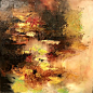 Vertige ! voici que frissonne l'espace comme un grand baiser ,qui ,fou de naître pour personne,ne peut jaillir ni s'apaiser. Peinture à l'huile par Corinne Dubosque