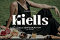 Kiells复古潮流时尚粗体字轻奢品牌logo海报标题装饰衬线英文字体
