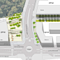 Town Entrance in Chatenay Malabry / Ateliers 2/3/4/,Plan