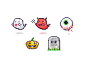 8 bit halloween stuffs