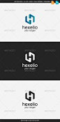 Hexelio H - Logo Design Template Vector #logotype Download it here: http://graphicriver.net/item/hexelio-h-logo/8514527?s_rank=902?ref=nexion
