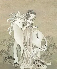 神秘又充满故事性的插画，好爱这种风格