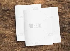 海报模型纸，白纸孤立的木材背景，空白人像纸A4。宣传册杂志报纸可以用横幅产品为您的商业纹理背景。