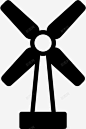 风力涡轮机风沙建筑图标 设计图片 免费下载 页面网页 平面电商 创意素材