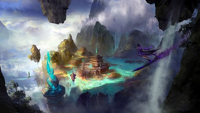 中国风写实场景气氛图来自cgbook.c...