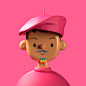 3D c4d Character design LGBT LGBTQ pink pride pride month rainbow