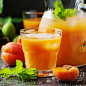 Fresh sweet apricot juice and mint by Oxana Denezhkina on 500px