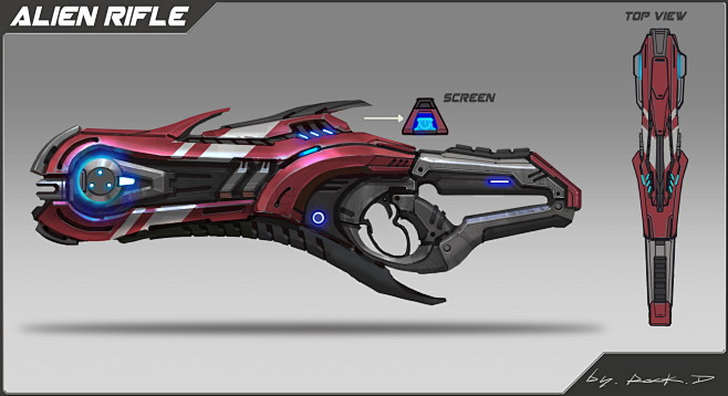 Alien guns concept, ...