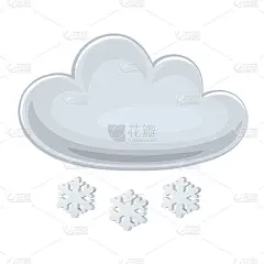 云图标。天气预报图标。矢量图