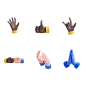 3d hand gestures pack