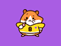Most Valuable Player identity mark app outline fun funny animal mascot character brand branding cartoon football logo illustration hamster cute player