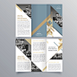 Brochure design, brochure template, creative tri-fold, trend brochure