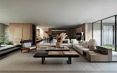 CCD&amp;LSD-万科棠樾湖之墅B户型CAD施工图+效果图+实景-室内设计-拓者设计吧