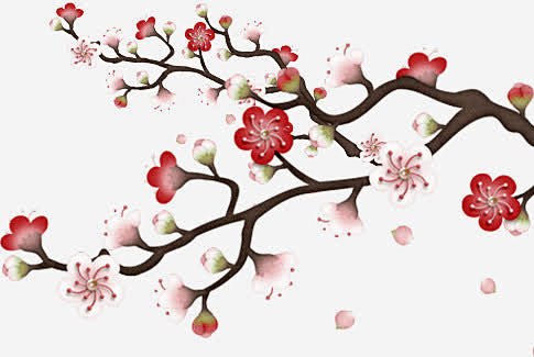 中国风花朵樱花装饰-觅元素51yuans...