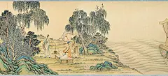 艺术与阅读 | 诗·文入画——品读中国书画中的古代文学_顾恺之 : 从早期绘画发挥其“成教化，助人伦”的功能之时，便有许多将文学作品转译成绘画作品的例子：东晋顾恺之所绘《女史箴图》便是根据西晋张华《女史箴》一文而作；流传下来的历代《孝经图》也是根据儒家十三经中的《孝经》…