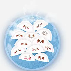 热腾腾的饺子高清素材 PNG免抠图 PNG免抠图下载 冬至 狗年 盘子 蓝色 表情包 食物 元素 免抠png 设计图片 免费下载 页面网页 平面电商 创意素材