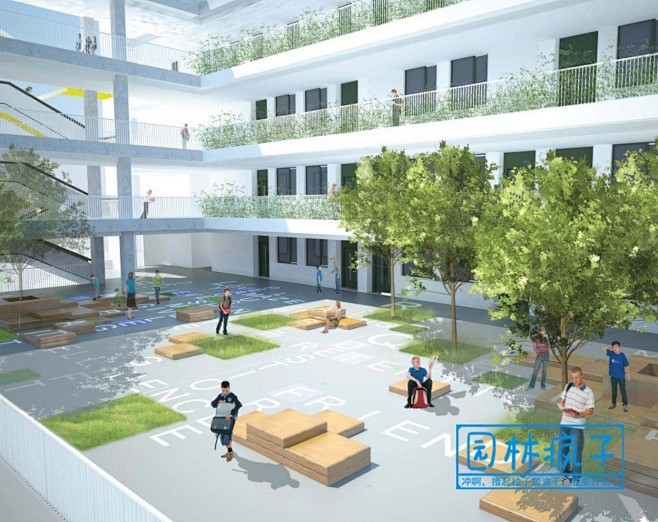 WB261深圳学校景观投标文本学校校园中...