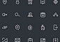Line Vector Icons : 65 clean line style icons in vector format