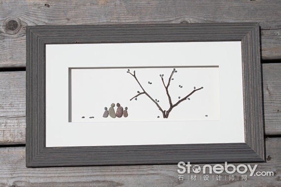 鹅卵石画 - 中国石材设计师网