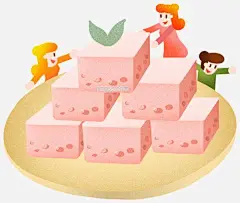 年夜饭红豆糕插画图片大小3071x2598px 图片尺寸9.8 MB 来自PNG搜索网 pngss.com 免费免扣png素材下载！吃货#点心#糕点#聚餐#聚会#卡通手绘#可口#零食#美食#美味#