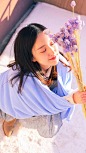 日系美女唯美养眼雪中写真图片手机壁纸