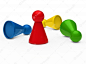 Chess pawns colors Free Photo