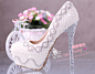 珍珠水钻新娘鞋白色超高跟婚鞋增高防水台女鞋婚纱鞋细跟镶钻单鞋-淘宝网