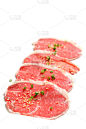 牛肉,洋葱,切片食物,芝麻,分离着色,白色背景,涮涮锅,垂直画幅,格子烤肉,无人