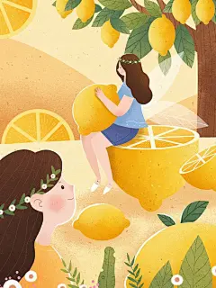 包装插画 遇见柠檬