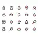 Life Icon clothes life goods food icons icon line