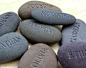 Personalized Name stones - custom engraved set of 4 name stones by sjEngraving