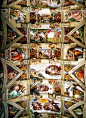米开朗琪罗的西斯廷教堂天花板1508-1512