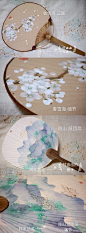#上新预告# 天气渐凉，美美的搭配用扇子也不能少~本店有平价原创手绘扇子，日常用外拍用不心疼！团扇、折扇、中式纸团扇、日式纸团扇等多种搭配选择，每把扇子细节都是独一无二哦~下面这一批过些天上，感兴趣的小伙伴可以收藏店铺（如图），暂时没有喜欢的款也可以关注原po，会有更多的扇面以及抽奖活 ​​​​...展开全文c