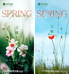 立春春季海报-源文件-采灵感-cailinggan.com